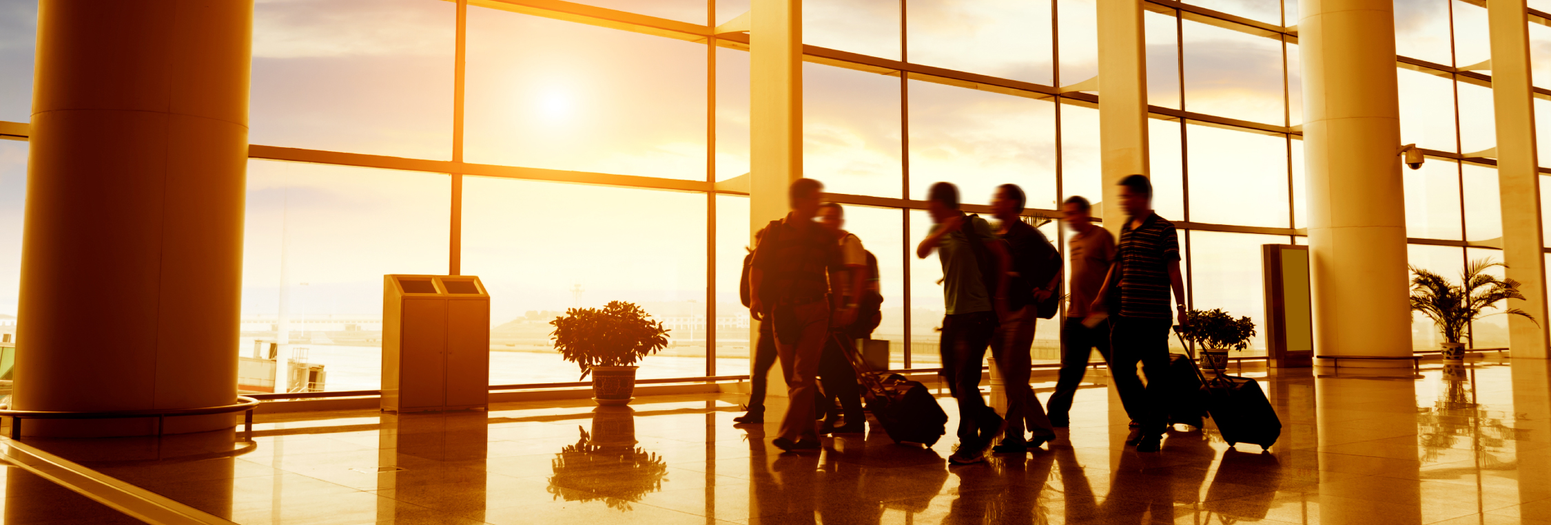 Travelers in airport