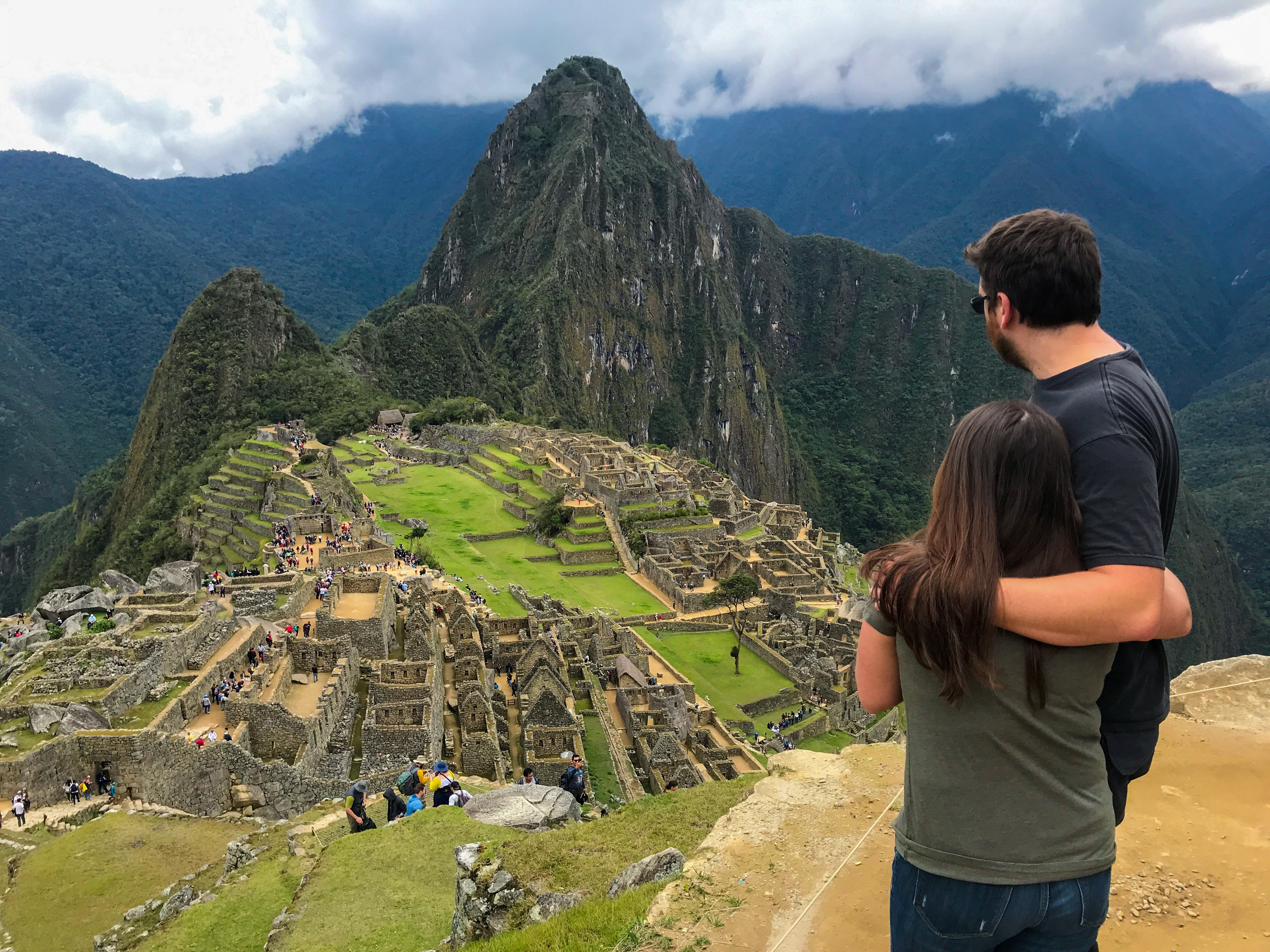 Machu Picchu Back Facing